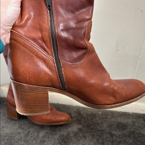 Coach Brown Leather Knee-High Boots - Picture 3 of 5